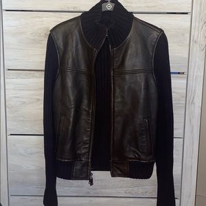 Michael Kors Leather Jacket (Sweater Interior)